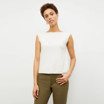 Shop M.m.lafleur The Eileen Top - Eco 365knit In Ivory