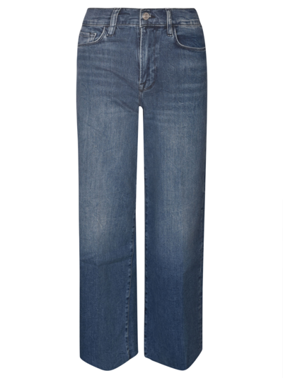 Shop Frame Slim Palazzo Jeans In Blue