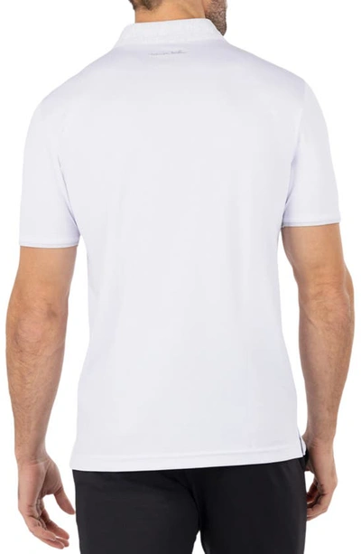 Shop Travismathew Snowy Days Cotton Blend Golf Polo In White