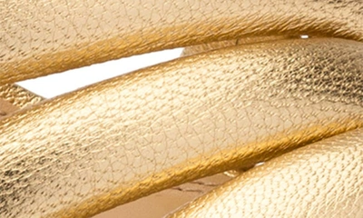 Shop Mercedes Castillo Aline Strappy Sandal In Gold