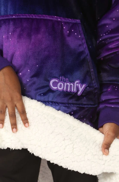 Shop The Comfy Kids'  Dream Lightweight Wearable Blanket In Galaxy