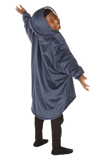 Shop The Comfy Kids'  Dream Lightweight Wearable Blanket In Blue