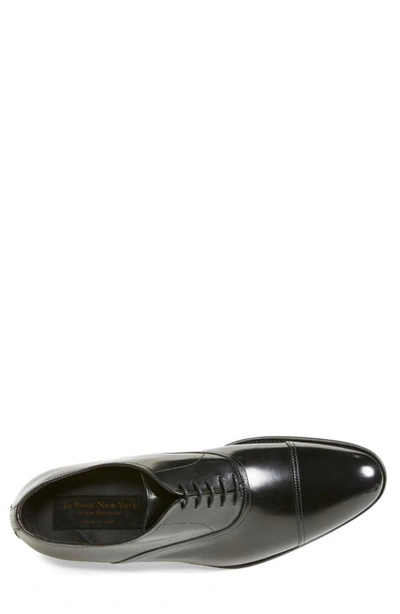 Shop To Boot New York Brandon Cap Toe Oxford In Black Leather