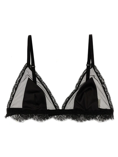 Shop Dolce & Gabbana Lace Silk Tulle Bra Underwear, Body Black