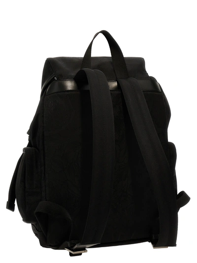 Shop Versace Neo Nylon Backpacks Black