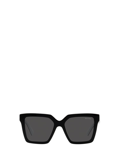 Shop Miu Miu Eyewear Square Frame Sunglasses In Black
