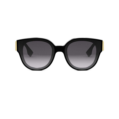 Shop Fendi Eyewear Panthos Frame Sunglasses In Multi