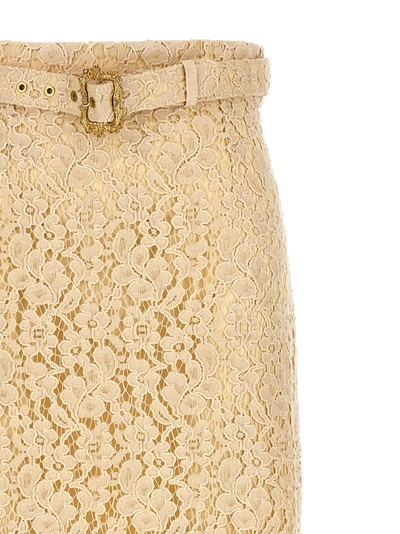 Shop Zimmermann Sensory Lace Skirts Beige