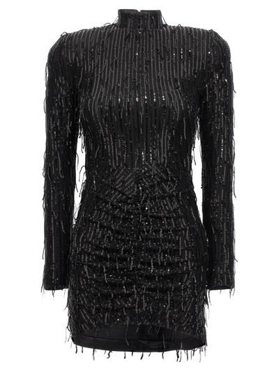Shop Rotate Birger Christensen Sequin Mini Dress Dresses Black