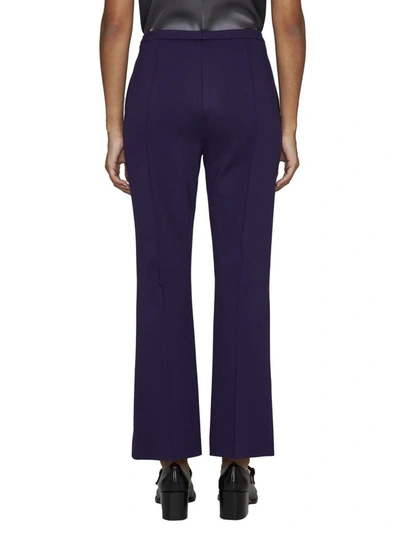 Shop Blanca Vita Trousers In Dark Violet