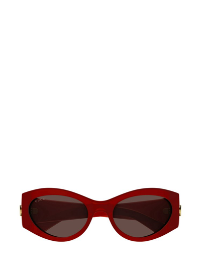 Shop Gucci Eyewear Cat In Red