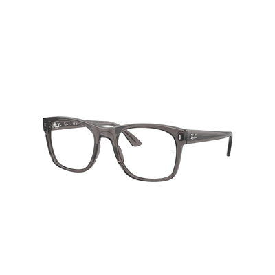 Ray Ban Rb7228 Optics Eyeglasses Opal Dark Grey Frame Demo Lens Lenses Polarized 55-21 In Opal Dark Grey