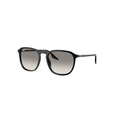 Shop Ray Ban Rb2203 Sunglasses Black Frame Grey Lenses 55-20