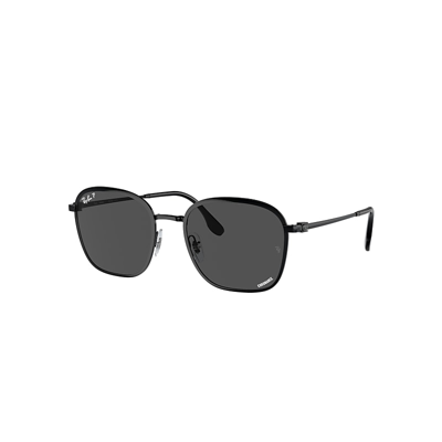 Shop Ray Ban Rb3720 Sunglasses Black Frame Grey Lenses Polarized 55-20