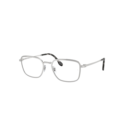 Ray Ban Rb6511 Optics Eyeglasses Silver Frame Demo Lens Lenses Polarized 53-19 In Silver