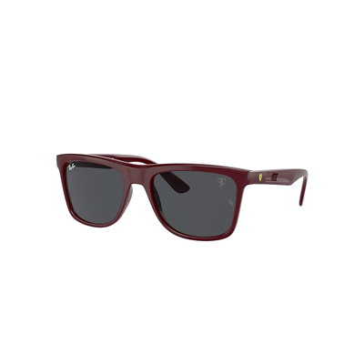 Ray Ban Rb4413m Scuderia Ferrari Collection Sunglasses Dark Red Frame Grey Lenses 57-19 In Dunkelrot