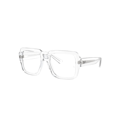 Shop Ray Ban Magellan Bio-based Transitions® Sunglasses Transparent Frame Blue Lenses 54-19