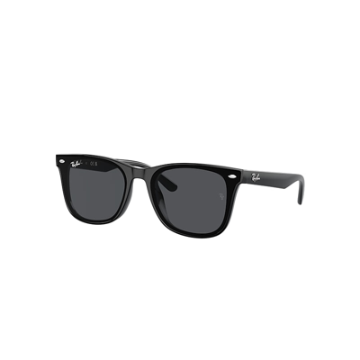 Shop Ray Ban Rb4420 Sunglasses Black Frame Grey Lenses 65-18 In Schwarz