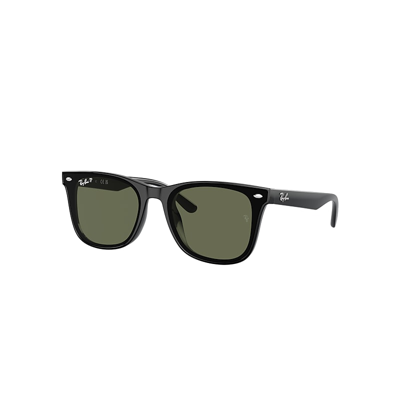 Shop Ray Ban Rb4420 Sunglasses Black Frame Green Lenses Polarized 65-18