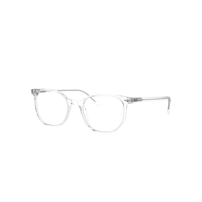 Shop Ray Ban Elliot Optics Eyeglasses Transparent Frame Demo Lens Lenses Polarized 52-19