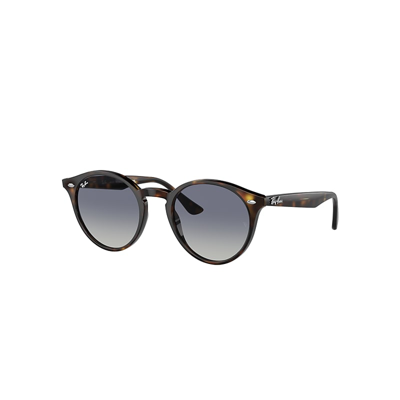Shop Ray Ban Rb2180 Sunglasses Light Havana Frame Grey Lenses 49-21 In Hellhavana