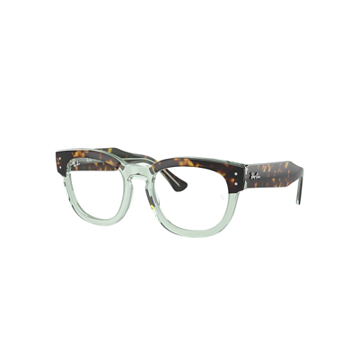 Ray Ban Mega Hawkeye Optics Eyeglasses Havana On Transparent Green Frame Demo Lens Lenses Polarized 50-21 In Havana On Transparent Green