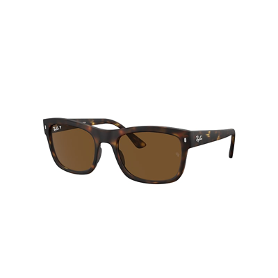 Shop Ray Ban Rb4428 Sunglasses Havana Frame Brown Lenses Polarized 56-21