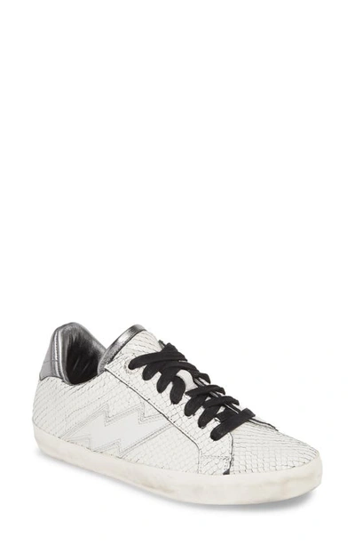 Shop Zadig & Voltaire Neo Keith Flash Sneaker In Blanc