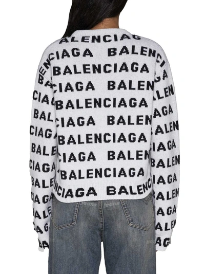 Shop Balenciaga Sweaters In White