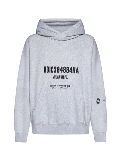 Shop Dolce & Gabbana Sweaters In Melange Grigio