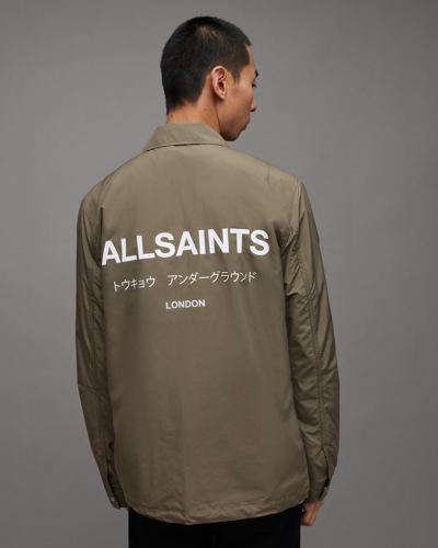 Shop Allsaints Zito Underground Jacket In Light Khaki