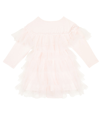 Shop Tutu Du Monde Baby Prancer Beaded Tulle Dress In Pink