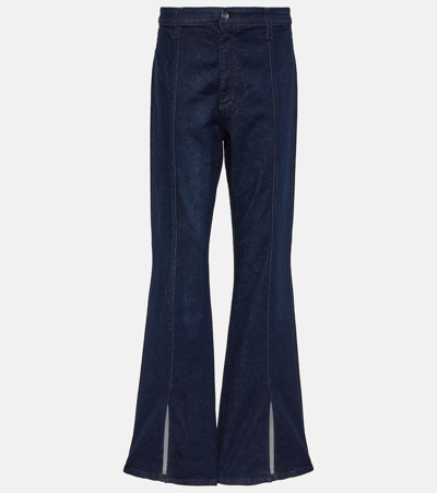 Shop Ag X Emrata Anisten Bootcut Jeans In Blue