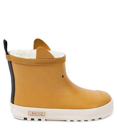 Shop Liewood Jesse Thermo Rain Boots In Beige