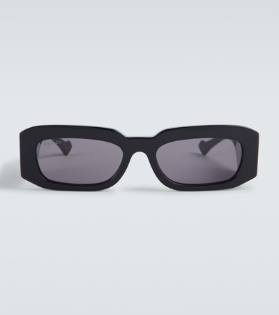 Gucci Rectangular Sunglasses In Black