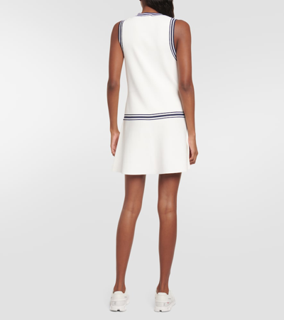 Shop Tory Sport Jersey Tennis Minidress In White