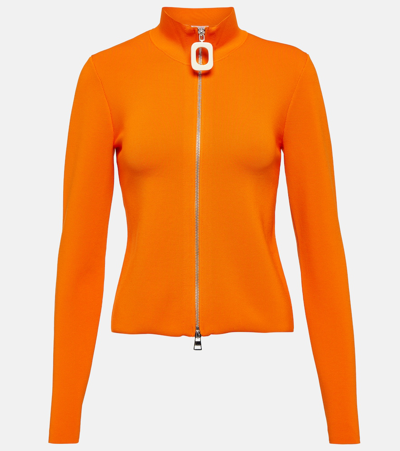 Shop Jw Anderson Knitted Sweater In Orange
