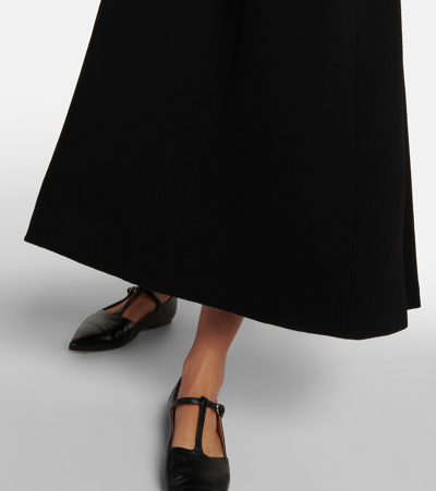 Shop Gabriela Hearst Luz Virgin Wool Midi Dress In Black