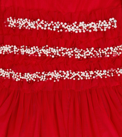 Shop Tutu Du Monde Serephine Embellished Tulle Dress In Red