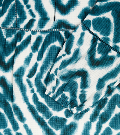Scotch & Soda Printed Dress In Green