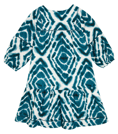 Scotch & Soda Printed Dress In Green