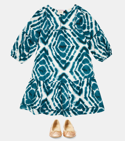 Scotch & Soda Printed Dress In Green