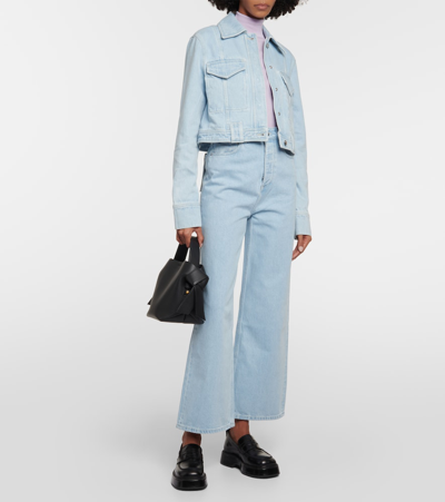 Nanushka Josine High-rise Wide-leg Jeans In Blue