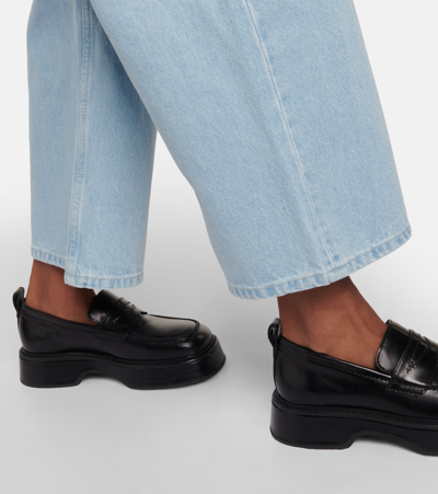 Nanushka Josine High-rise Wide-leg Jeans In Blue