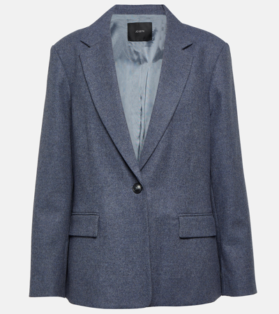 Shop Joseph Joaquim Wool-blend Blazer In Blue