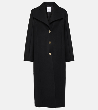 Shop Patou Wool-blend Coat In Black