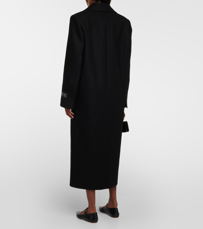 Shop Patou Wool-blend Coat In Black