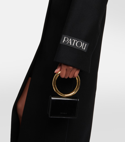 Patou Single-breasted Wool-blend Coat In Black
