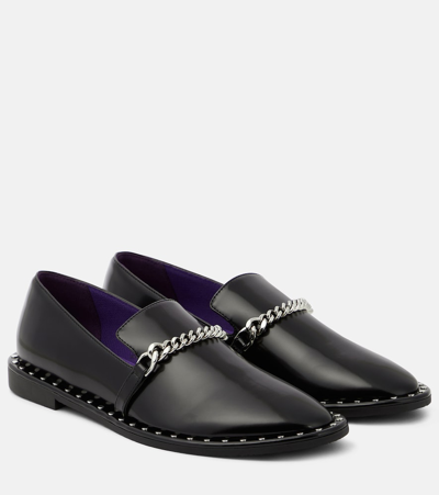 Shop Stella Mccartney Falabella Alter Mat Loafers In Black