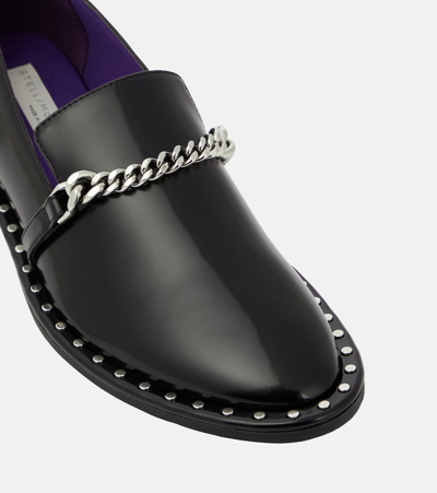 Shop Stella Mccartney Falabella Alter Mat Loafers In Black
